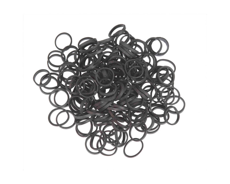 Sibel goma elástica negra para extensiones 500 uds.