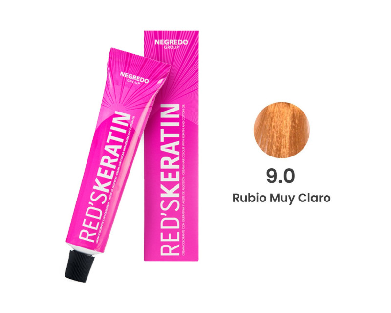 Tinte con queratina RED'S KERATIN 60ml 9.0