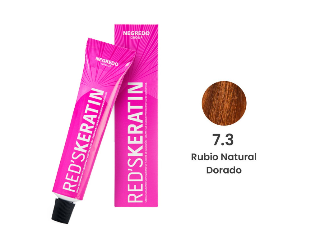 Tinte con queratina RED'S KERATIN 60ml 7.3