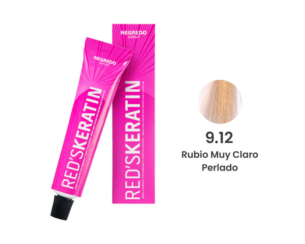 Tinte con queratina RED'S KERATIN 60ml 9.12