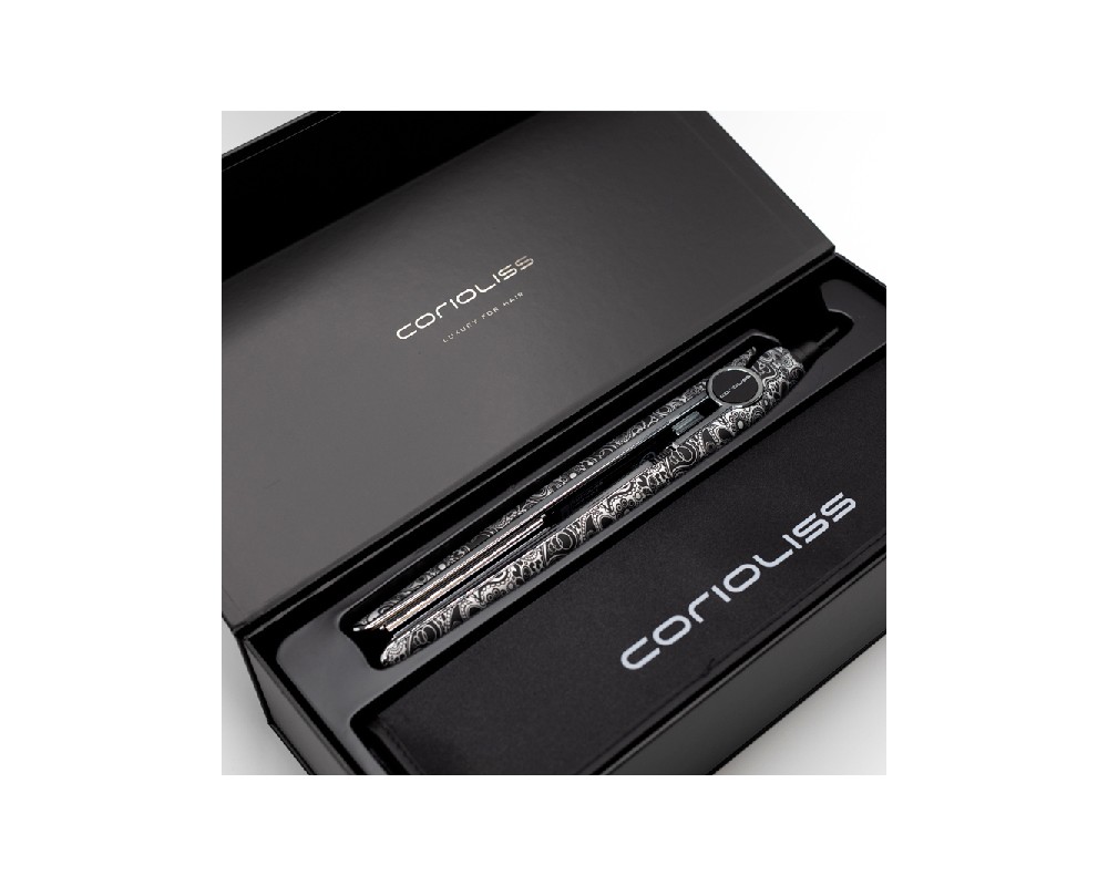 Corioliss C1 Silver Paisley Soft Touch plancha de pelo