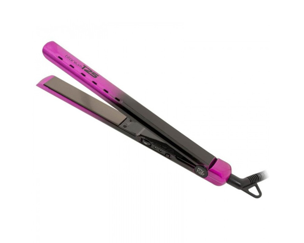 Agv Titanium T25 + brush plancha de cabello rosa metálico con cepillo

