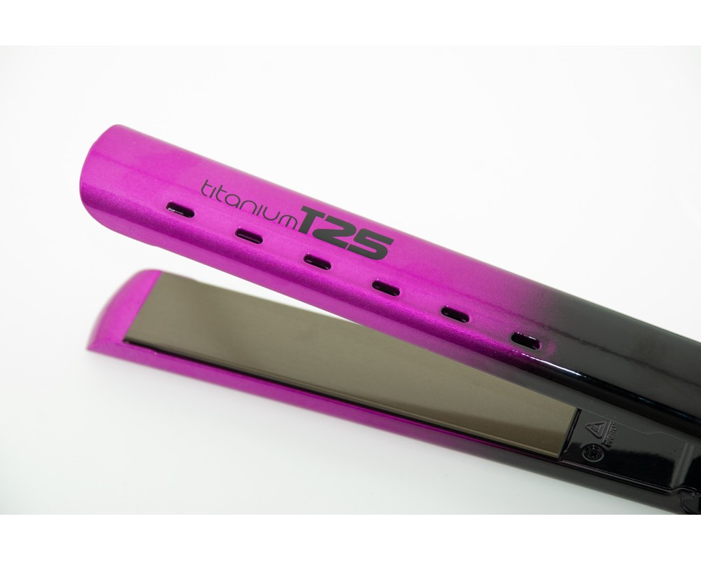 Agv Titanium T25 + brush plancha de cabello rosa metálico con cepillo

