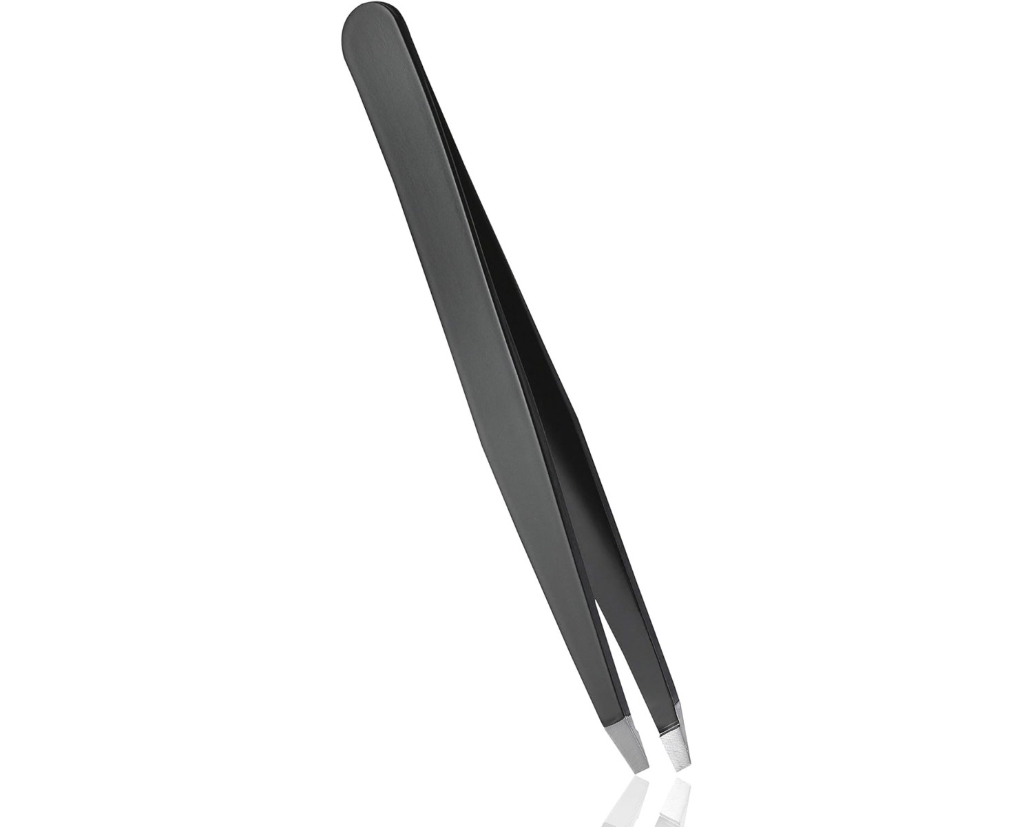 Pinza de depilar universal punta recta negra Rubis