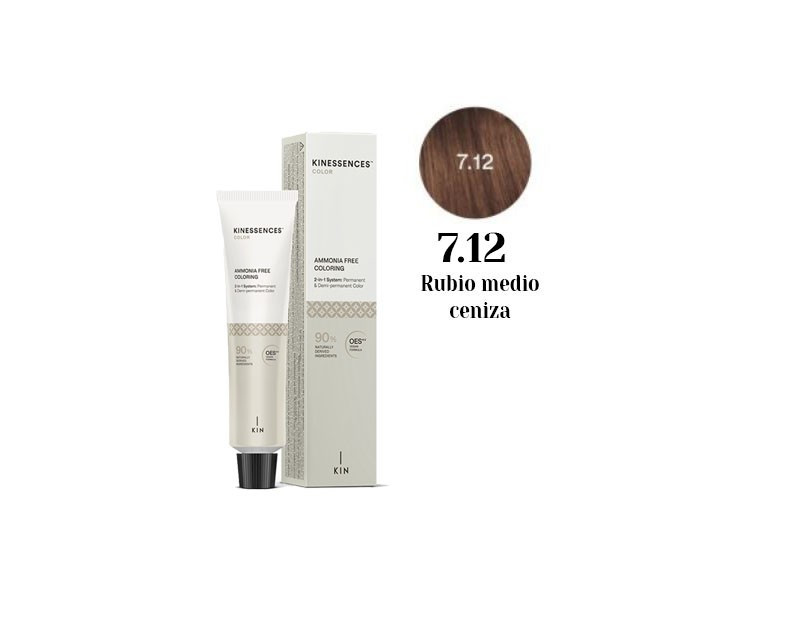 Tinte vegano sin amoniaco Kinessences 7.12 100 ml