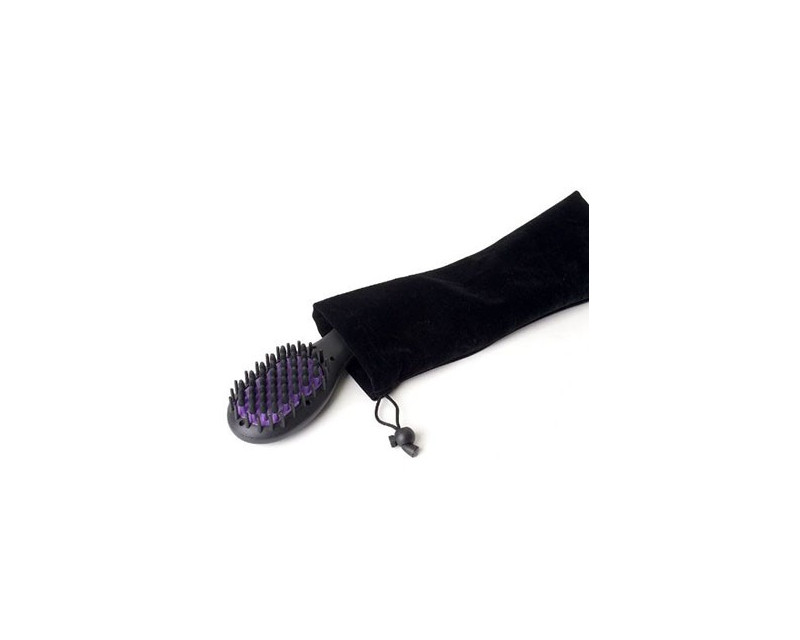 Mini Cepillo Hot Brush Corioliss Negro Morado