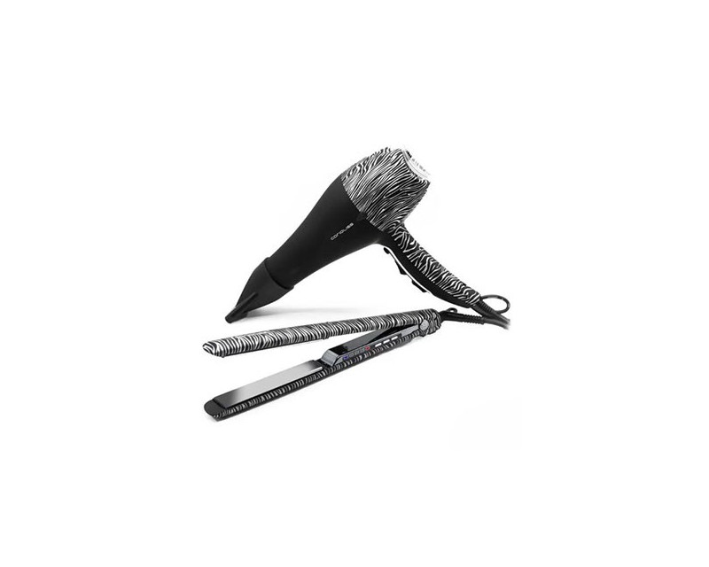 Kit Corioliss Plancha de Pelo C3 Silver Zebra + Secador Flow Dc