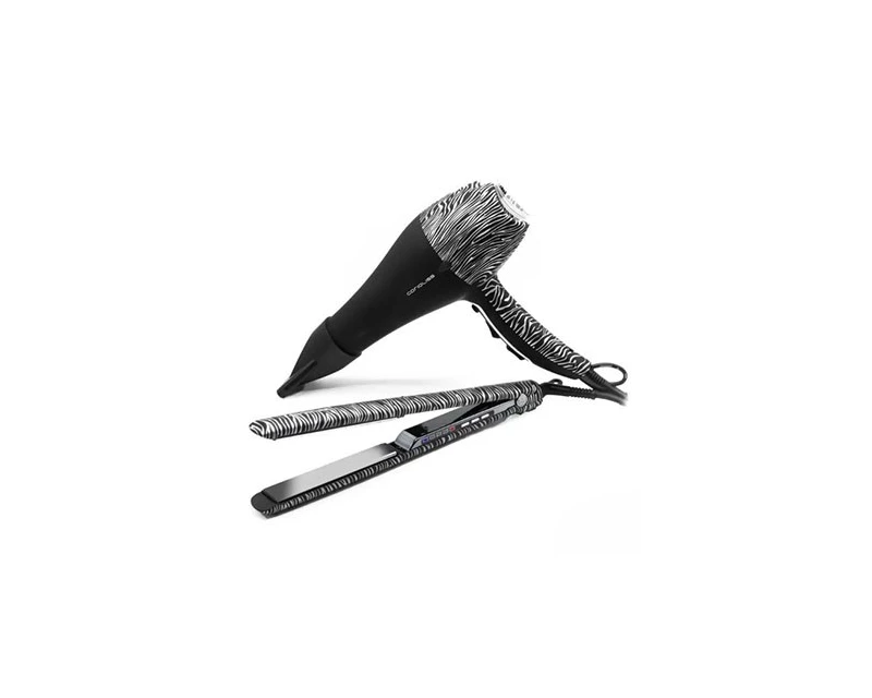 Kit Corioliss Plancha de Pelo C3 Silver Zebra + Secador Flow Dc