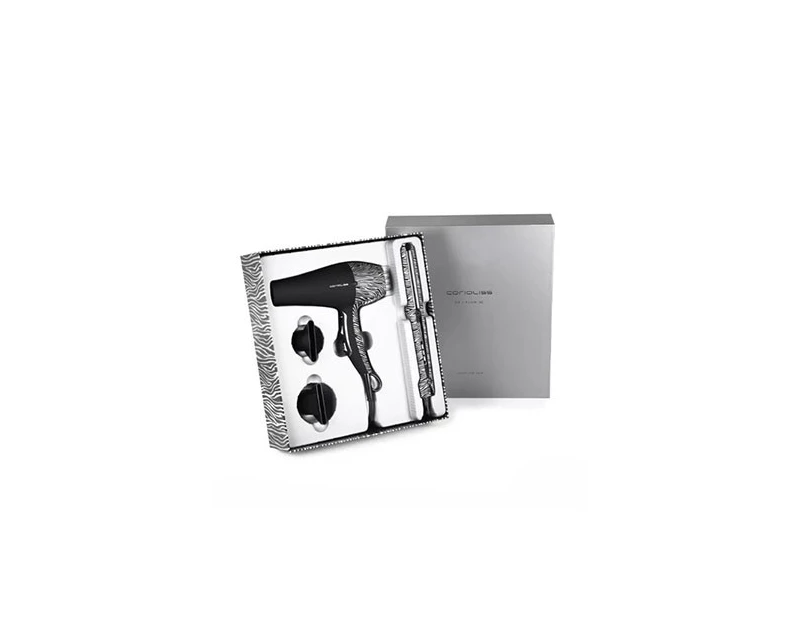 Kit Corioliss Plancha de Pelo C3 Silver Zebra + Secador Flow Dc