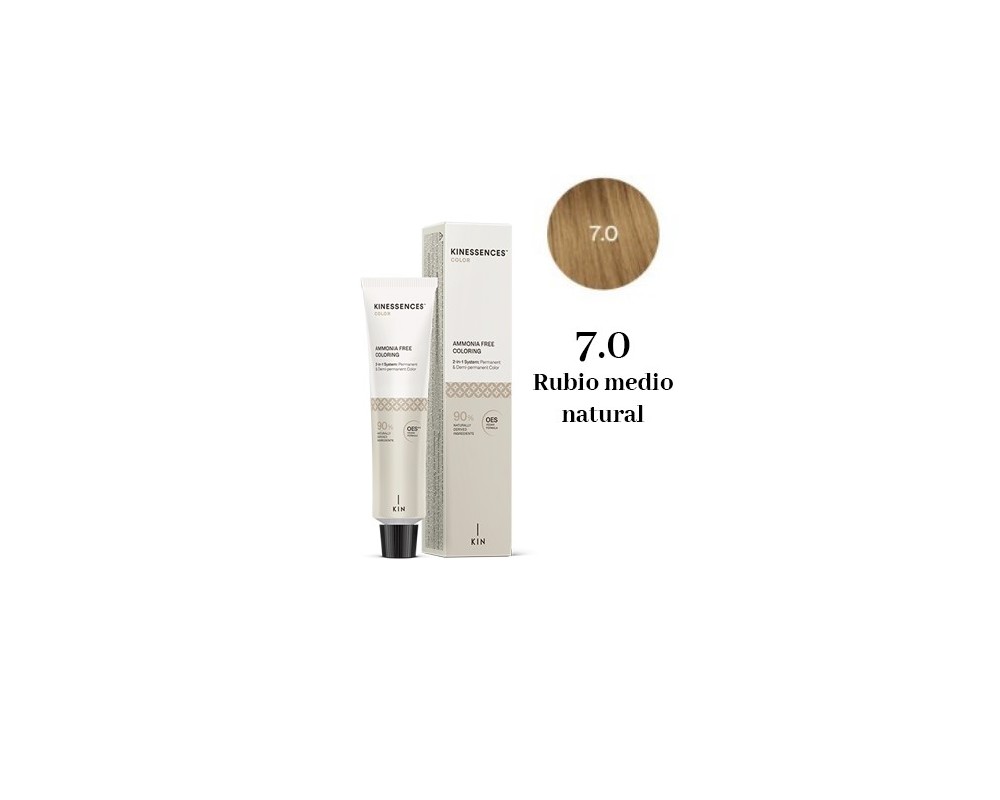 Tinte vegano sin amoniaco Kinessences 7.0 100 ml
