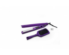 Kit Corioliss plancha de pelo C1 purple + Paddle purple E.Ltda.
