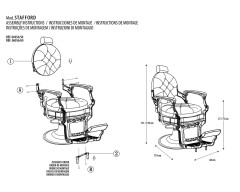 Sillón barbero Eurostil Stafford