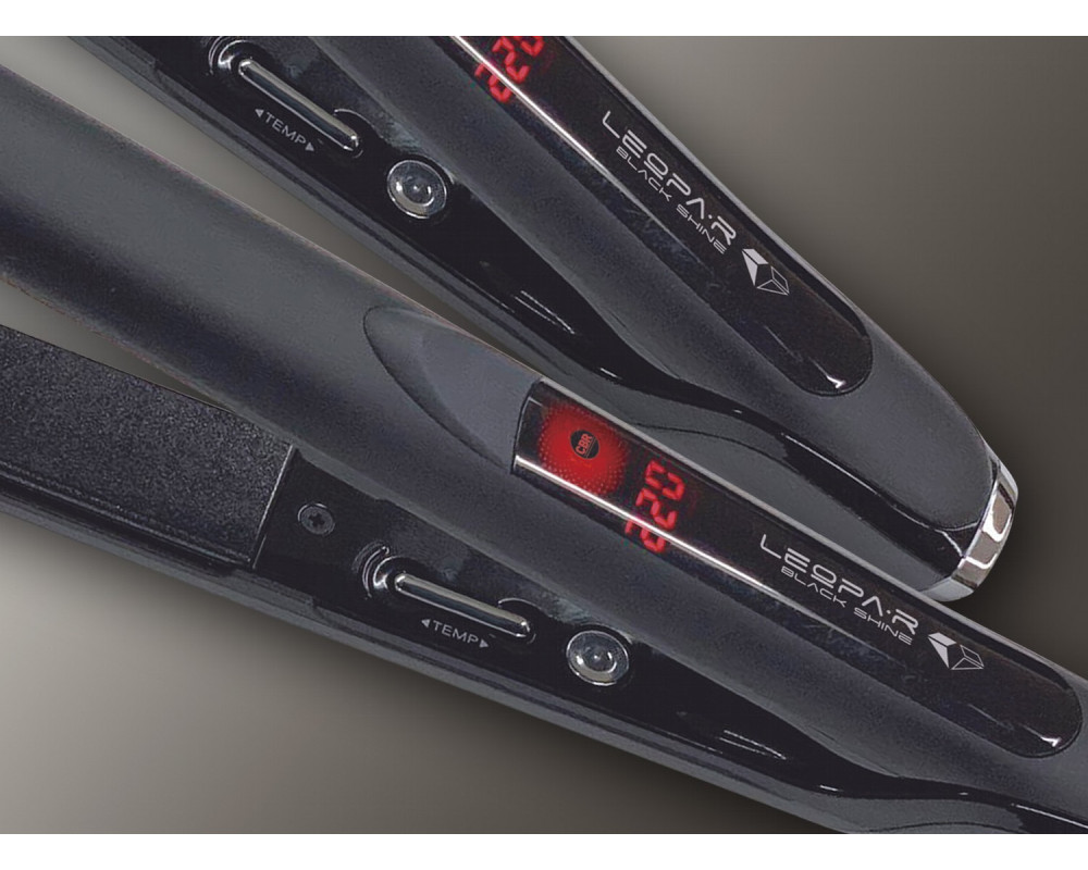 CBR Leopa-R Black Shine plancha de cabello alisado brillante