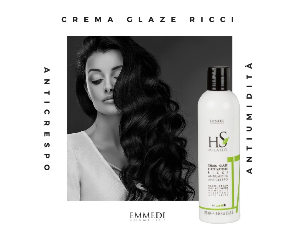 HS Milano 17 Crema Glaze activa rizos anti frizz 250ml