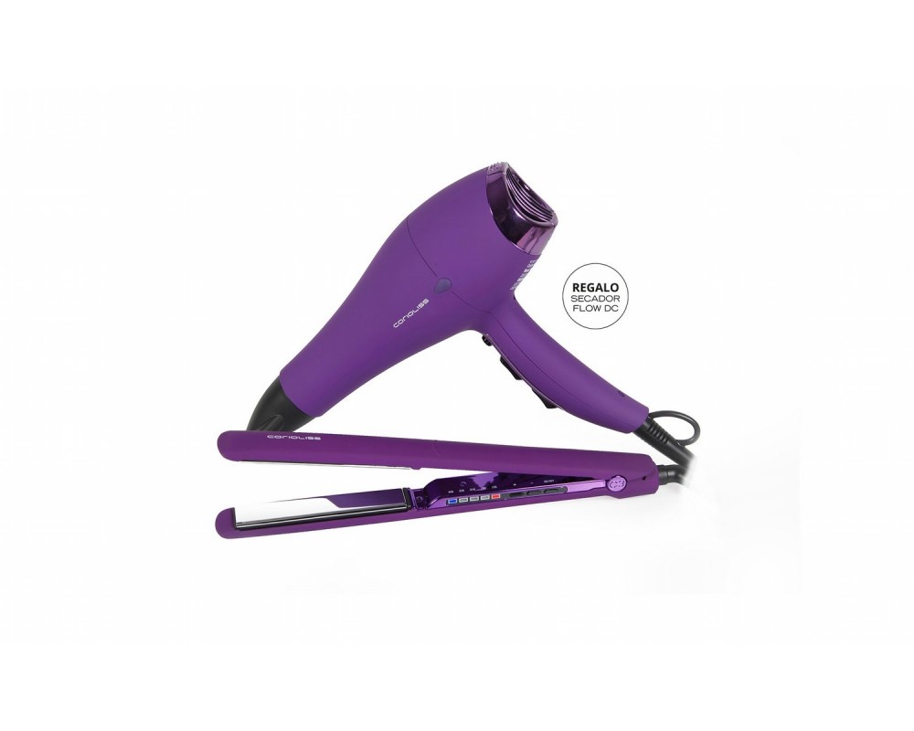 Kit Corioliss plancha de pelo C3 purple + secador Flow dc Purple