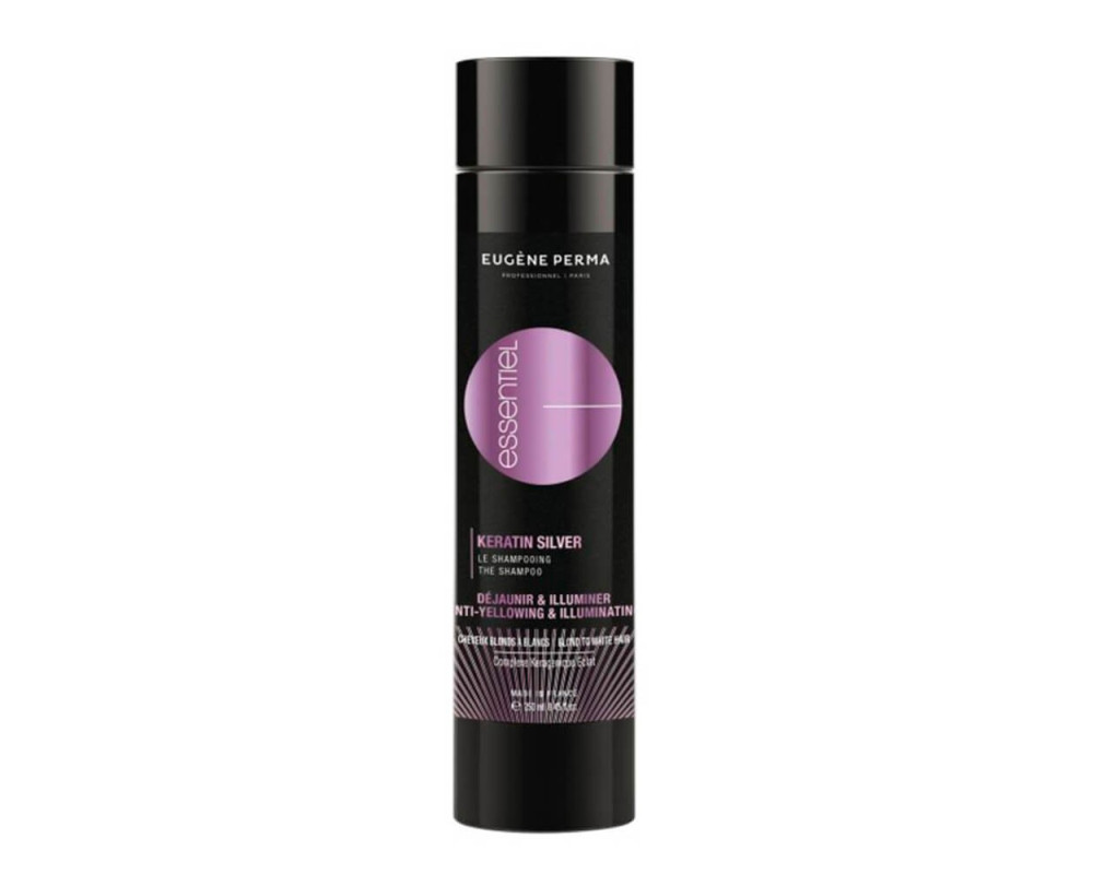 Eugene Perma Essentiel Keratin Silver champú para cabellos rubios y blancos 250 ml