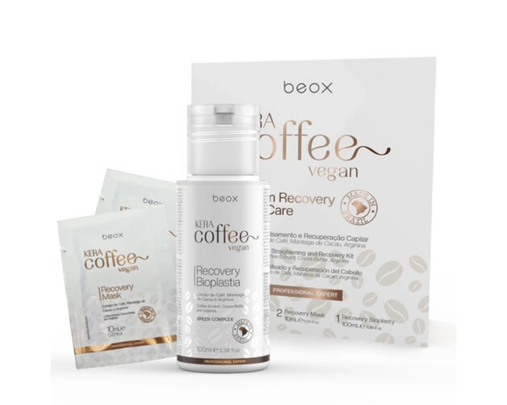 Beox Kera Coffee Vegan Kit de alisado y recuperación capilar