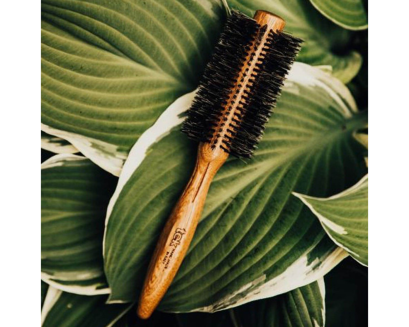 Tek cepillo de madera con cerdas de jabalí Ø55mm