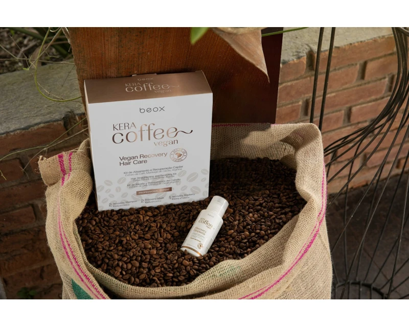 Beox Kera Coffee Vegan Kit de alisado y recuperación capilar