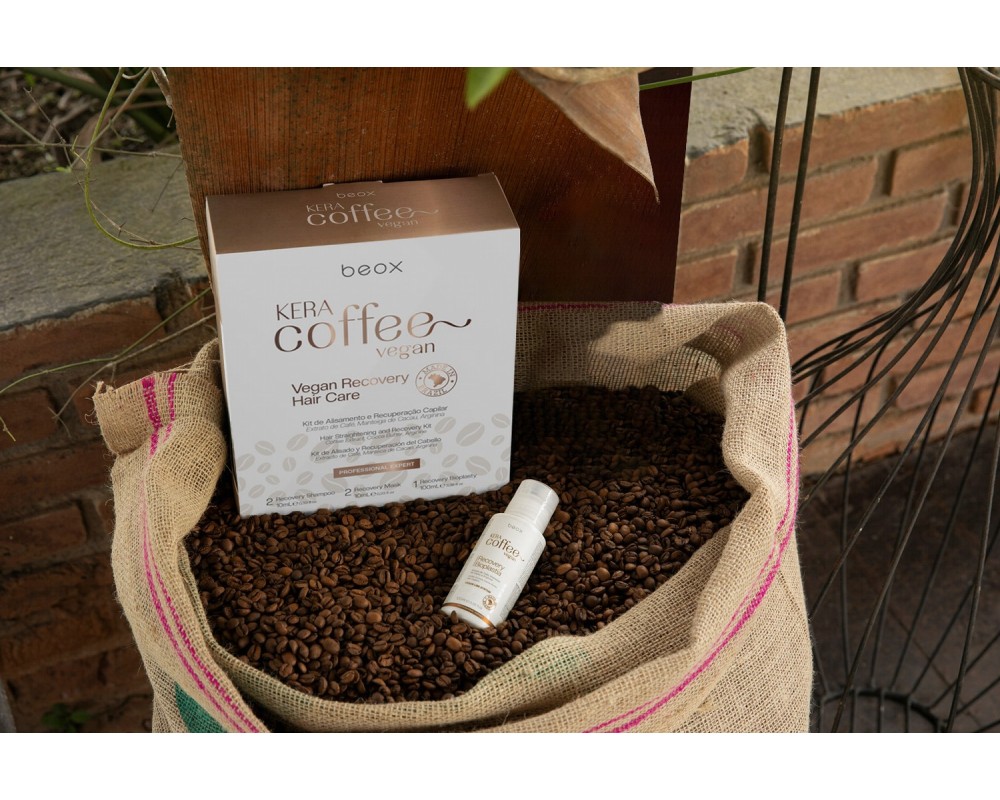 Beox Kera Coffee Vegan Kit de alisado y recuperación capilar