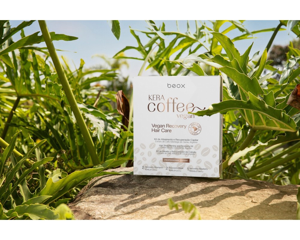 Beox Kera Coffee Vegan Kit de alisado y recuperación capilar