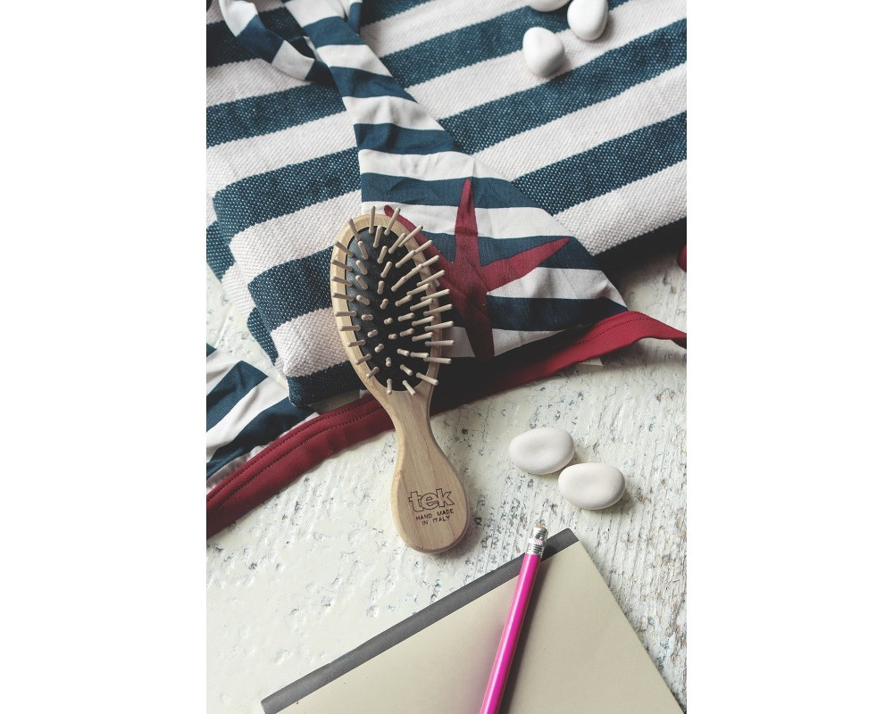 Tek cepillo oval pequeño bolso universal