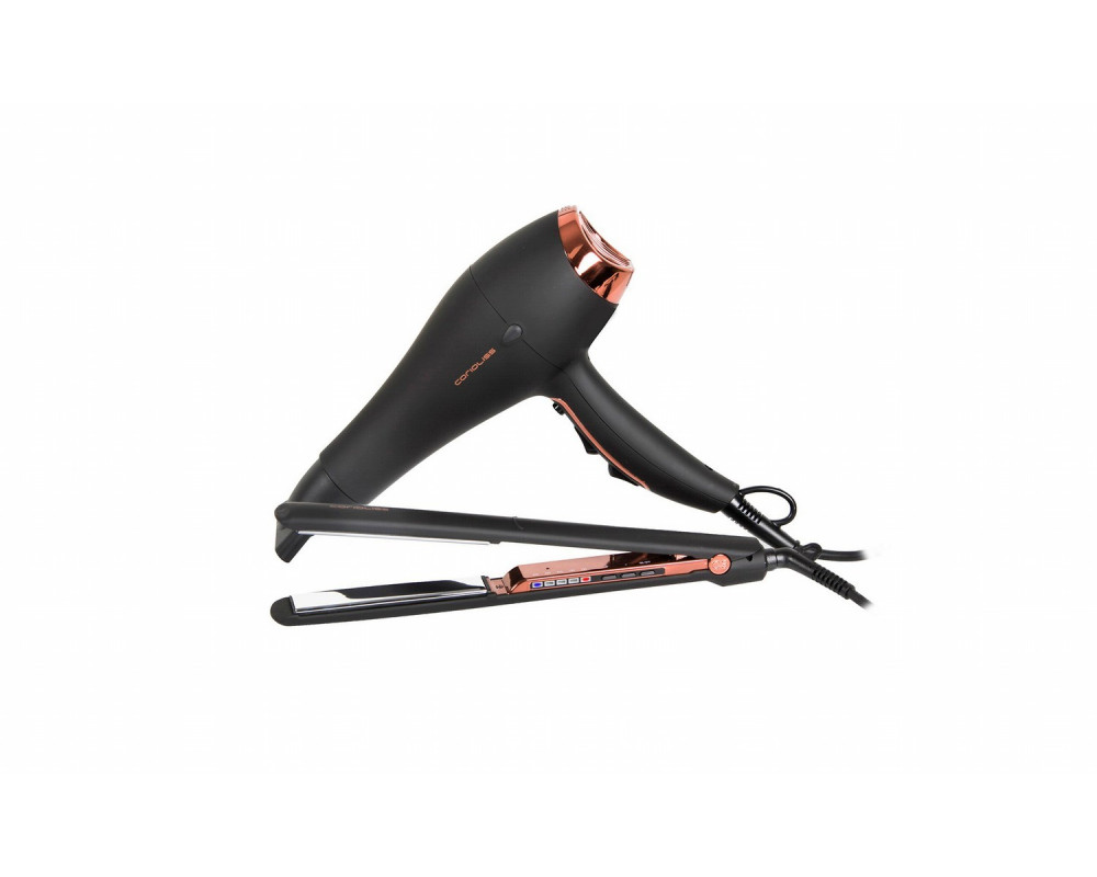 Kit Corioliss plancha de pelo C3 Black Copper+ Secador Flow Dc