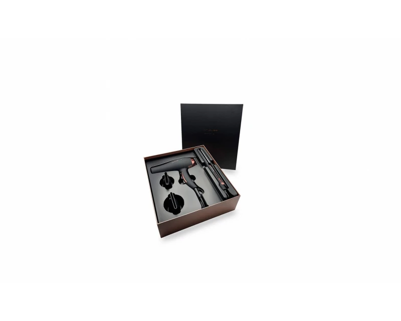 Kit Corioliss plancha de pelo C3 Black Copper+ Secador Flow Dc