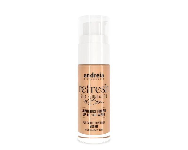 Andreia Refresh Silk Foundation 02 Porcelain base de maquillaje