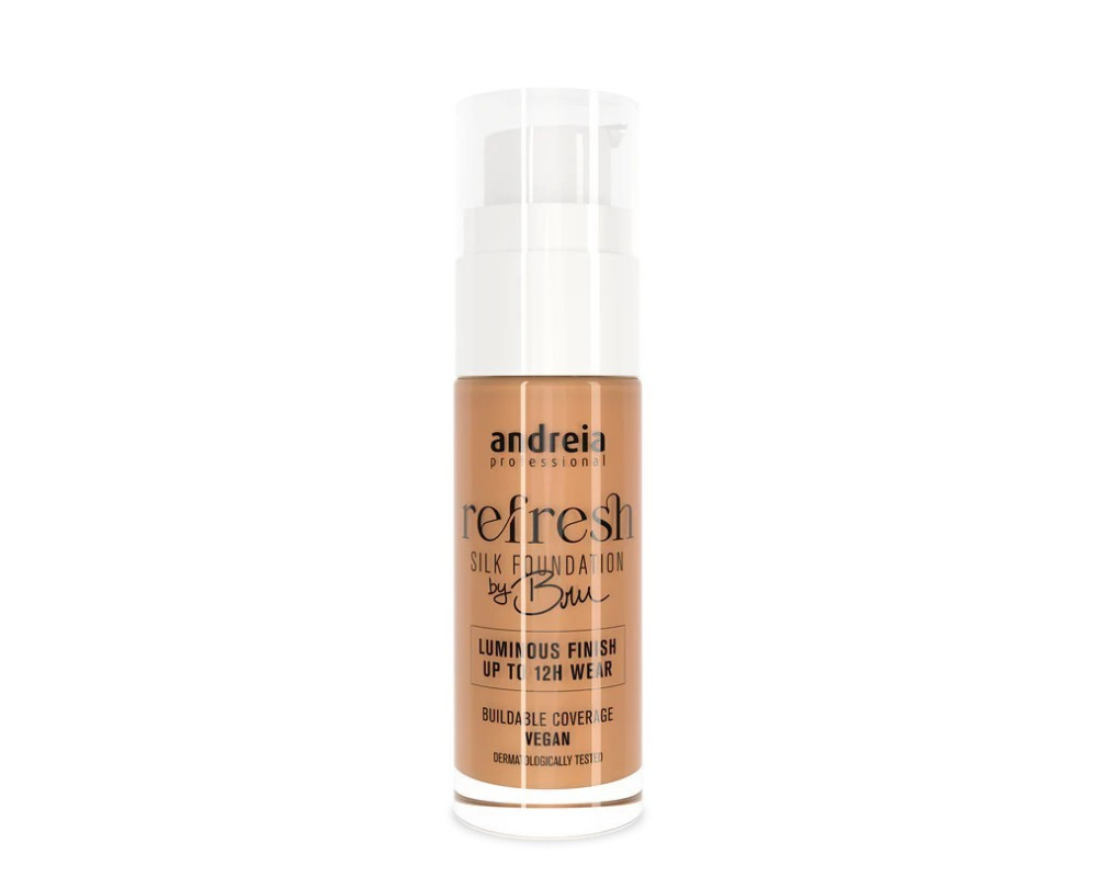 Andreia Refresh Silk Foundation 04 Peach Sorbert base de maquillaje