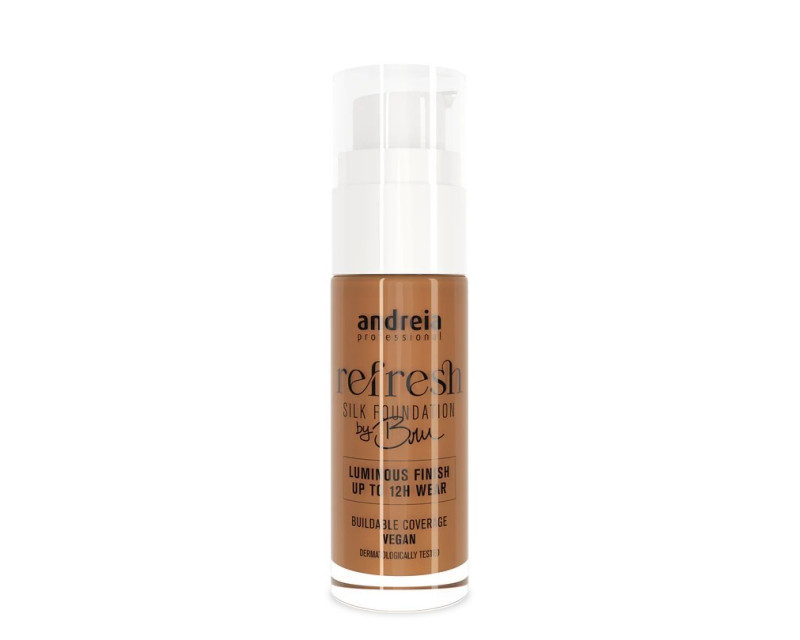 Andreia Refresh Silk Foundation 06 Brown Sugar base de maquillaje