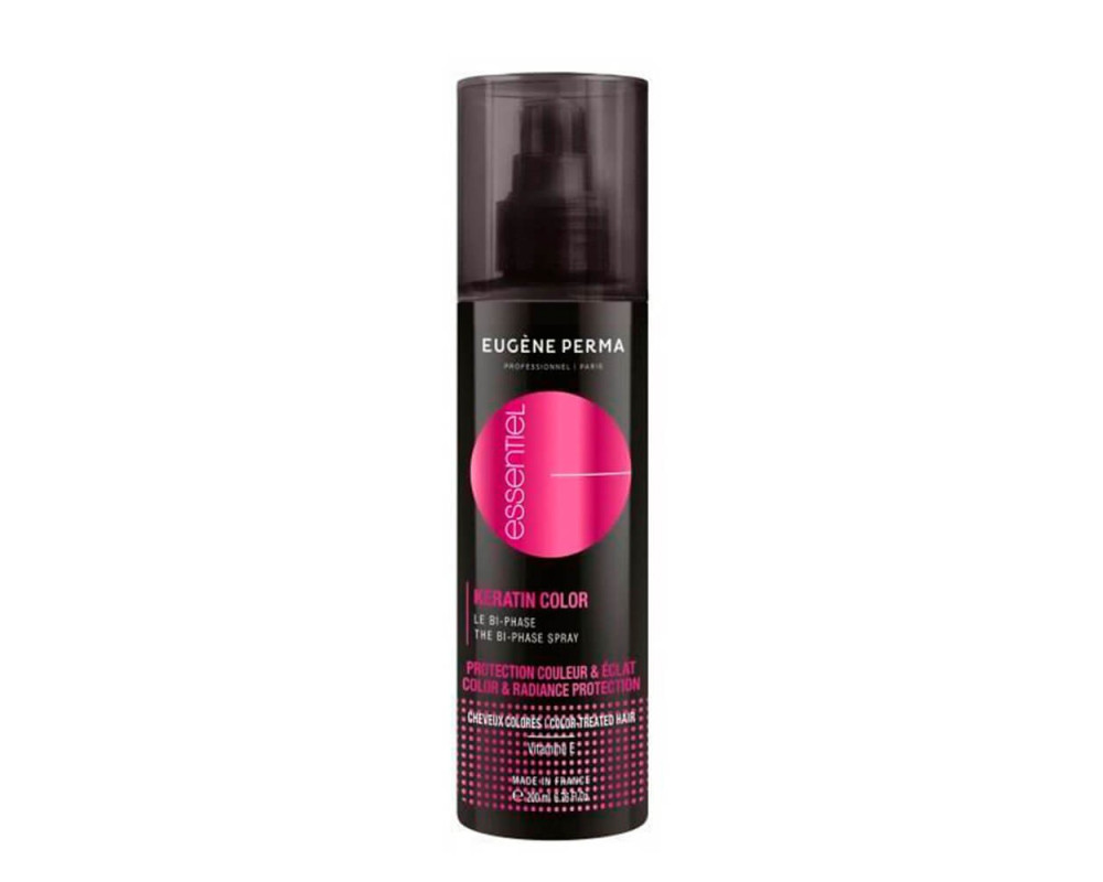 Eugene Perma Essentiel Spray Keratin Color Bi-Phase protección color y brillo para cabello teñido 200 ml