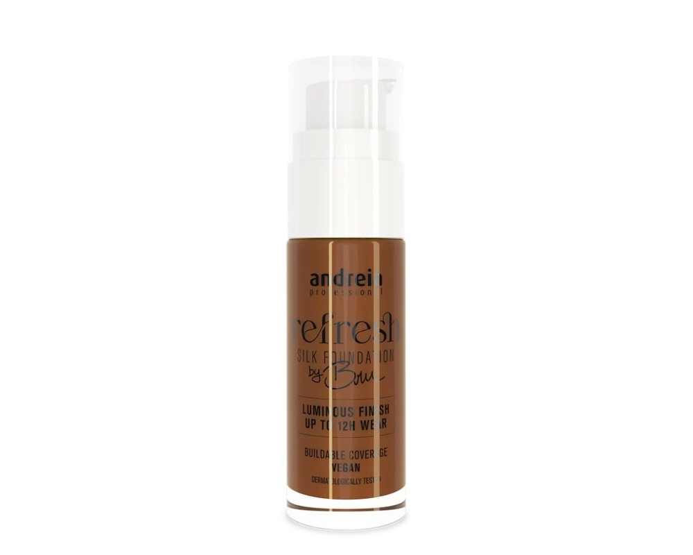 Andreia Refresh Silk Foundation 08 Salted Caramel base de maquillaje