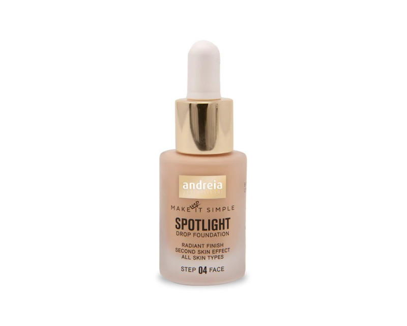 Andreia Spotlight Drop Foundation 02 Warm Beige base de maquillaje
