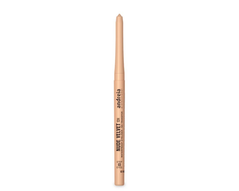Andreia Waterproof Eyeliner Nude Beige Velvet 12H lápiz de ojo color beige