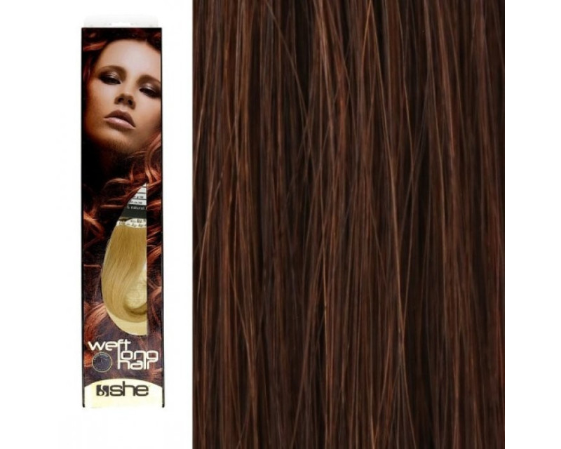 She Weft Long Hair extensión de cabello tejido liso color 6