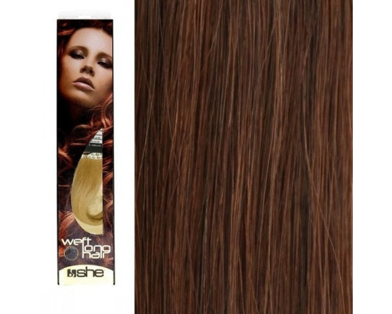 She Weft Long Hair extensión de cabello tejido liso color 8