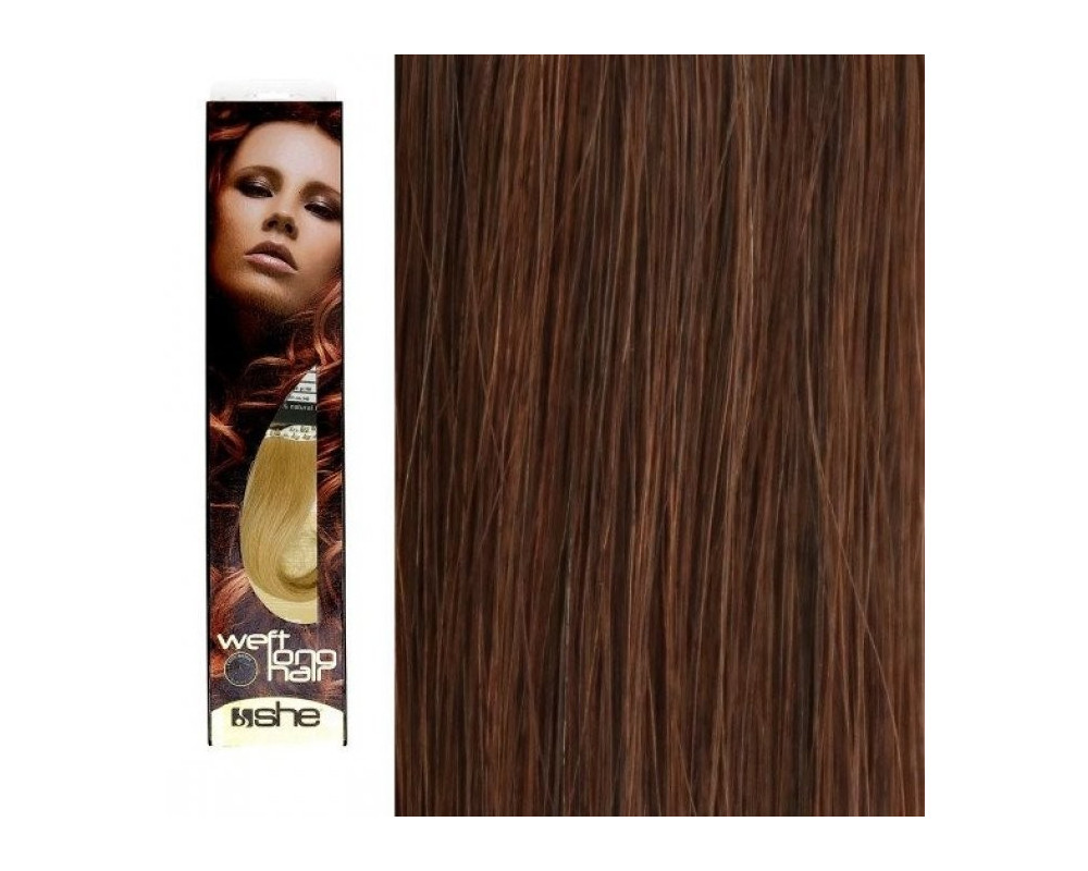 She Weft Long Hair extensión de cabello tejido liso color 8