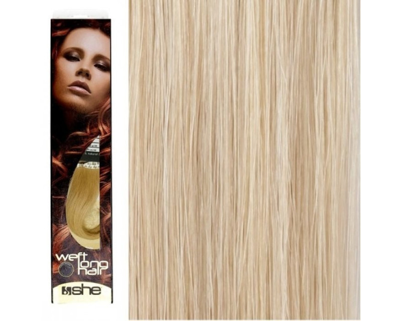 She Weft Long Hair extensión de cabello tejido liso color 1001