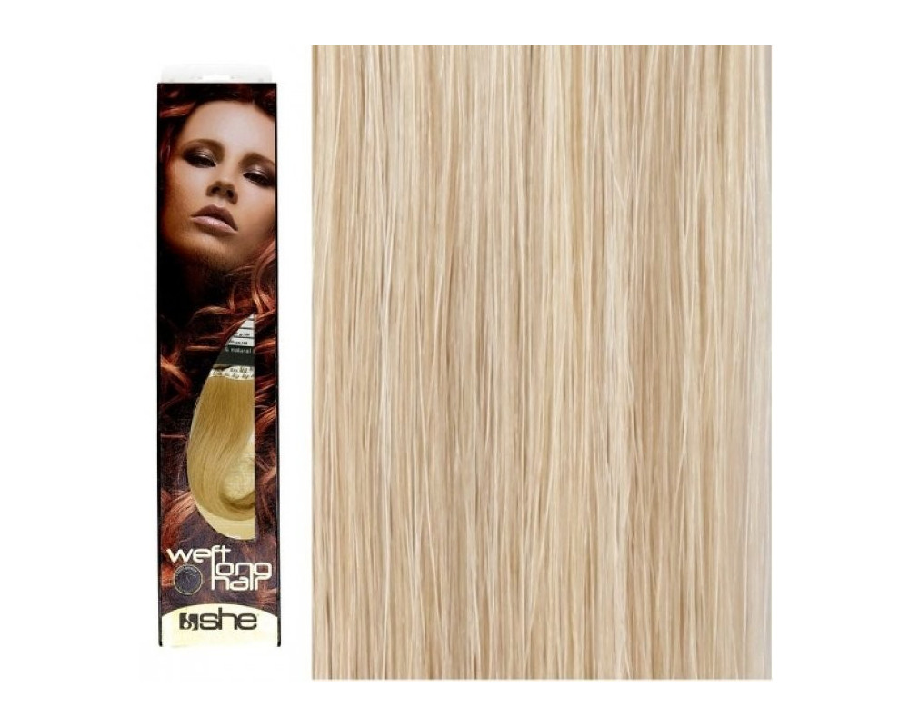 She Weft Long Hair extensión de cabello tejido liso color 1001