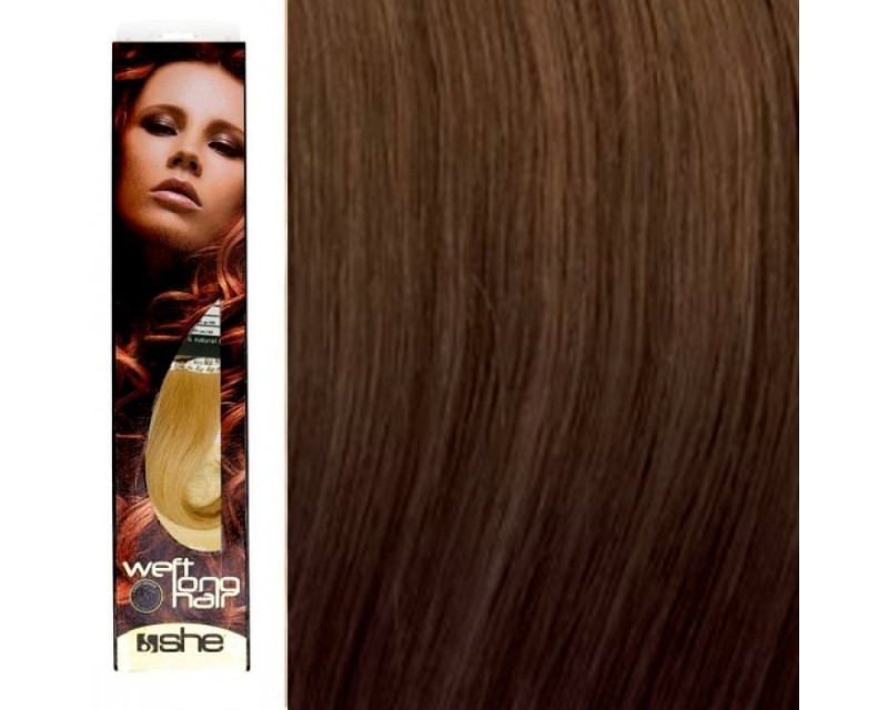 She Weft Long Hair extensión de cabello tejido liso color 6.12