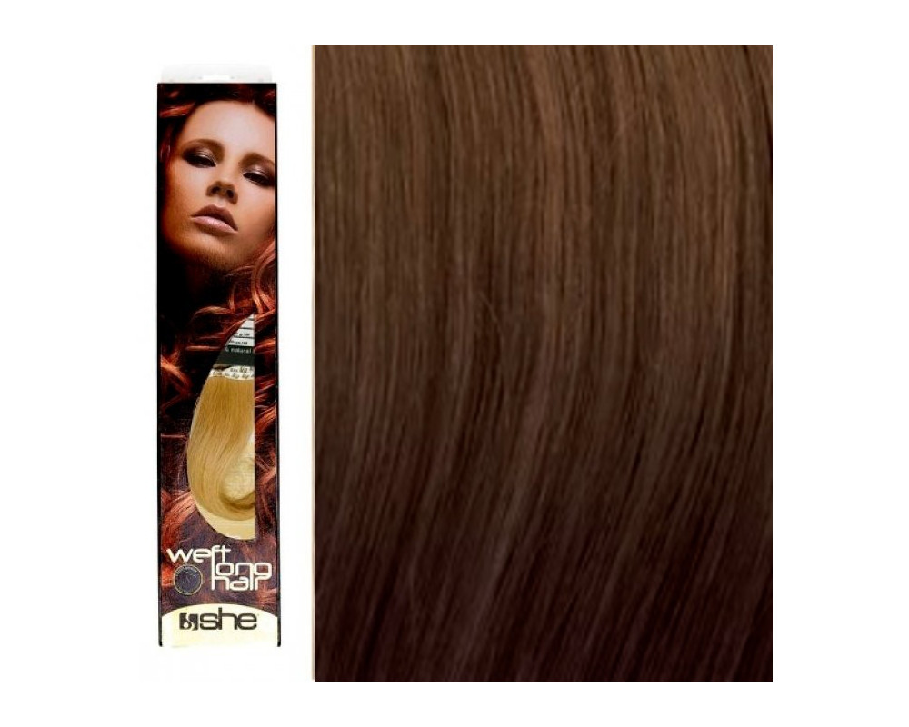 She Weft Long Hair extensión de cabello tejido liso color 6.12