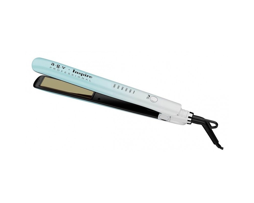 Agv Titanium Inspire plancha de pelo azul blanco 25mm