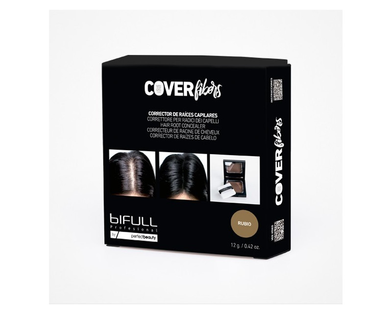 Bifull Cover Fibers corrector capilar en polvo de raices para canas rubio 12g