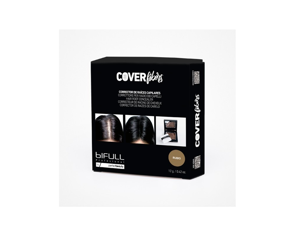 Bifull Cover Fibers corrector capilar en polvo de raices para canas rubio 12g