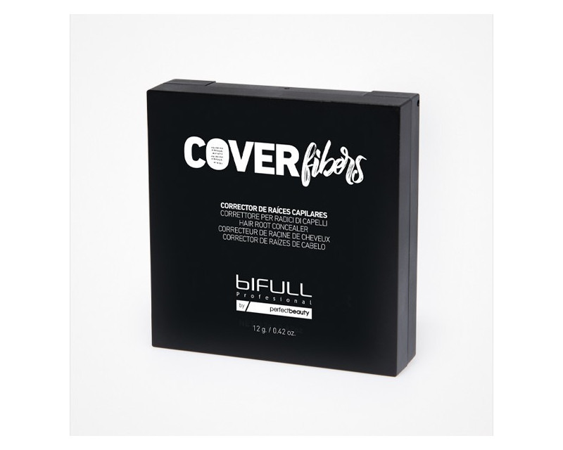Bifull Cover Fibers corrector capilar en polvo de raices para canas marrón oscuro 12g