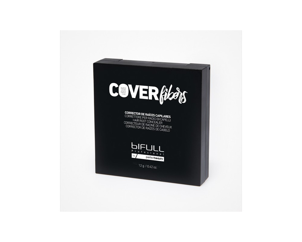 Bifull Cover Fibers corrector capilar en polvo de raices para canas marrón oscuro 12g