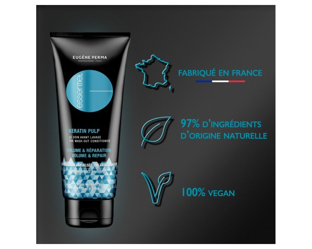 Eugene Perma Essentiel Keratin Pulp acondicionador para cabello fino 200 ml