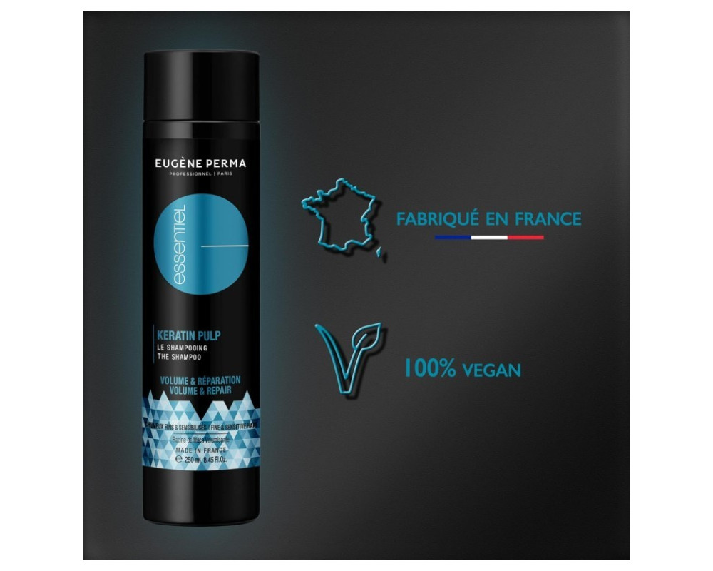 Eugene Perma Essentiel Keratin Pulp champú para cabello fino 250 ml