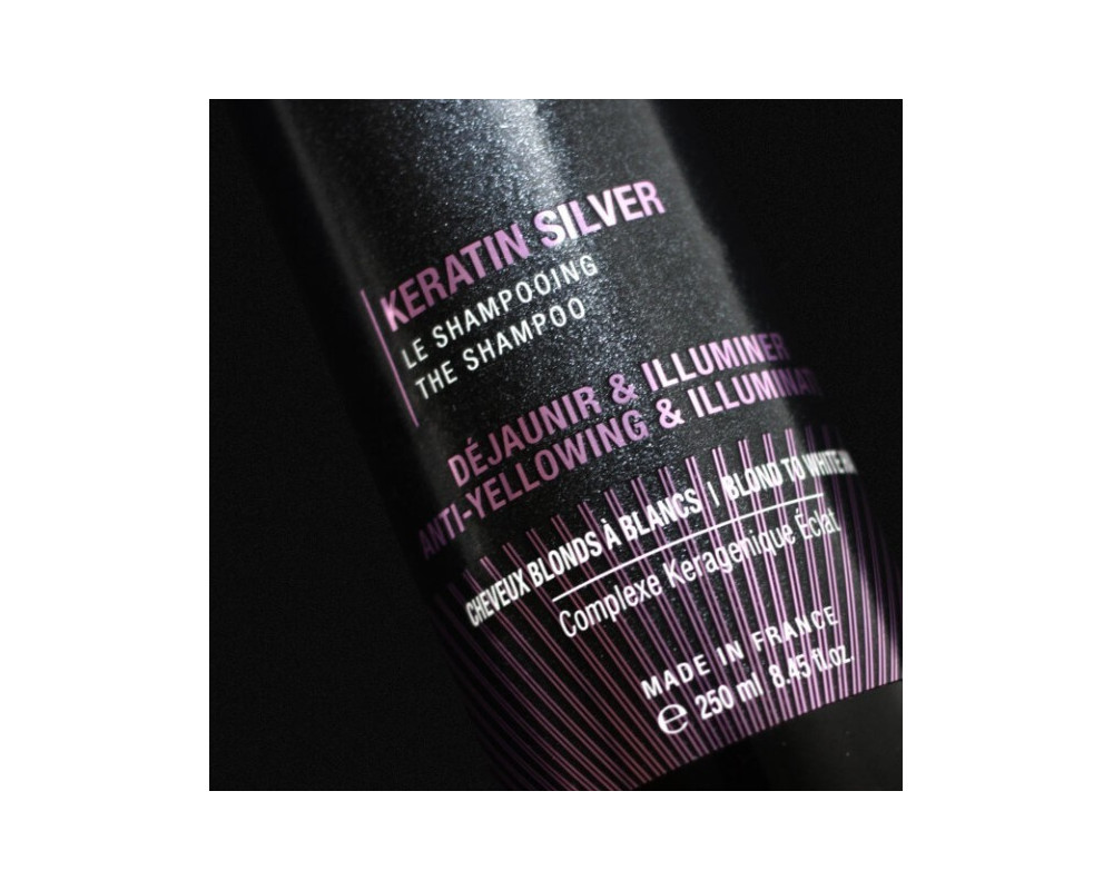 Eugene Perma Essentiel Keratin Silver champú para cabellos rubios y blancos 250 ml